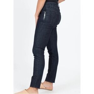 Calvin Rucker Women Dark Wash Skinny Zipper Detail Jeans Size 28